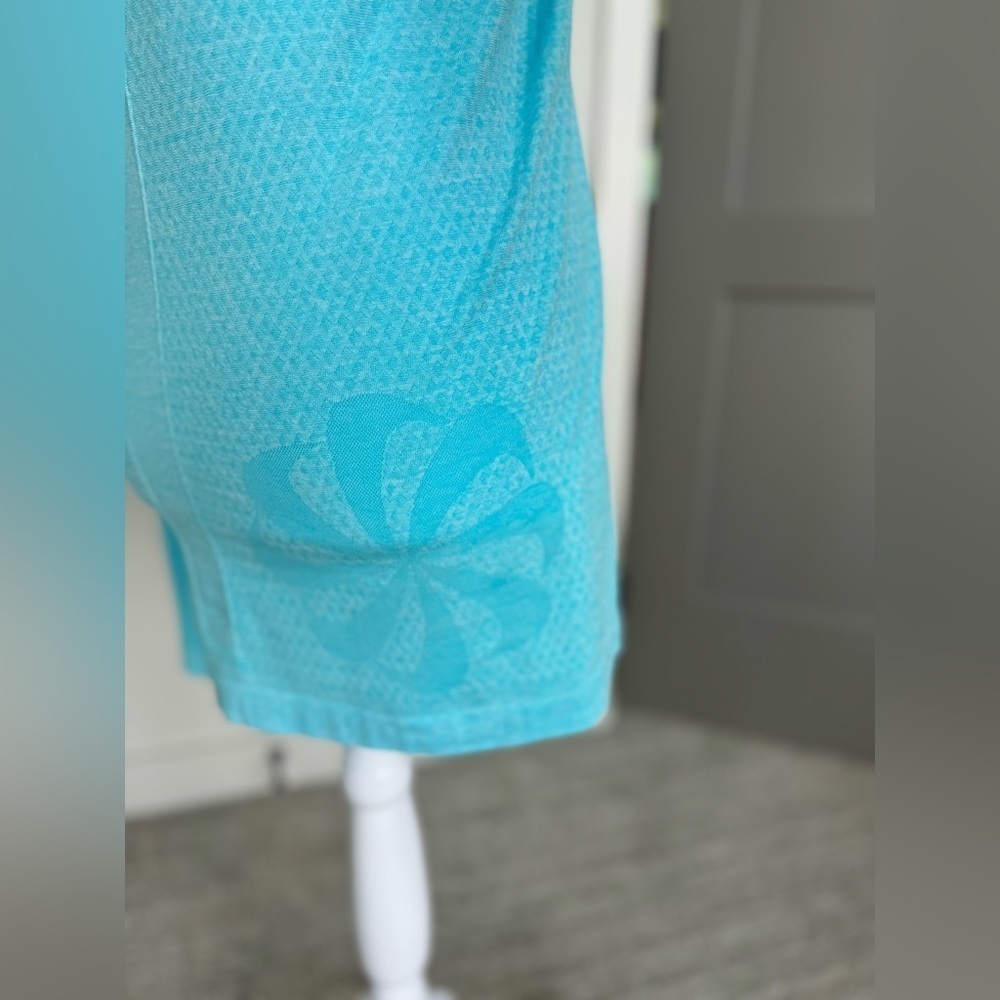 Nike Dri Fit Running 1/4 Zip Long Sleeve Activewear M Teal Blue - Picture 7 of 11